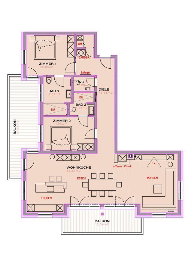 Alpin Penthouse Hollersbach Daire Hollersbach im Pinzgau Dış mekan fotoğraf